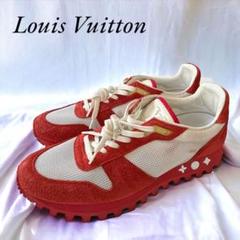 【目を惹く大胆な赤♡】Louis Vuitton スニーカー レッド（赤）系 28cm Louis Vuitton(ルイヴィトン) スニーカー