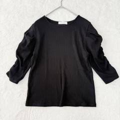 フェルゥFeroux 5分袖 リブニット カットソー オフィス オンワード M