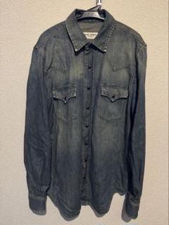 SAINT LAURENT デニムミリタリーシャツ Small-823437Y14MJ4248_A.jpg?v=3