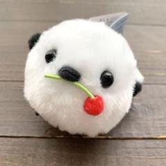 新品未使用タグ付き ふくふくシマエナガ シマちゃん 赤い実 マスコット