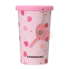 スタバ バレンタイン 2021 シリコンリッドステンレスカップチャームロリポップ