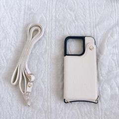 iPhone15Proスマホケース 肩掛け 首かけ 斜めがけショルダーケース