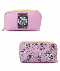 レア★希少 【新品未使用】レスポートサック ミニー ピンク ポーチ LeSportsac（レスポートサック）の「SQUARE COSMETIC ミニー
