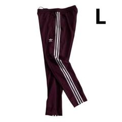 2018年 Adidas トラックパンツ L えんじ 白 スリム トレフォイル 2018年 Adidas トラックパンツ L えんじ 白 スリム トレフォイル