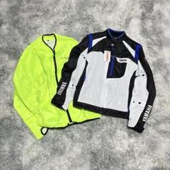 【新品未使用】YAMAHA バイクジャケット 保護防具×5点付き XL BLUE 新品未使用】YAMAHA バイクジャケット 保護防具×5点付き XL BLUE