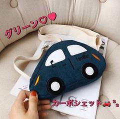 【24時間以内に発送♥】韓国 プチプラ❤️カーポシェット〈グリーン〉 お揃いも❁