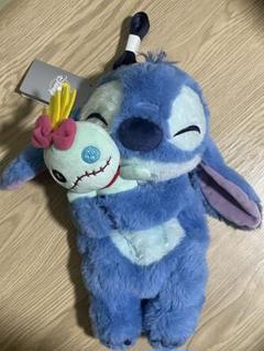 スティッチ ぬいぐるみ ディズニーストア レア スクランプ リボン ハグ HUG スティッチ ぬいぐるみ ディズニーストア スクランプ リボン