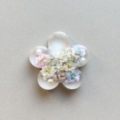 お花レジンヘアゴム