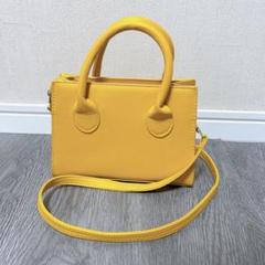 即日発送】 イエロー レザー 2way ショルダーバッグ - メルカリ