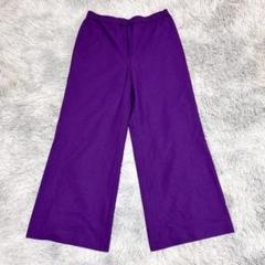 theory セオリー レディース ワイドパンツ XL 紫 パープル 無地