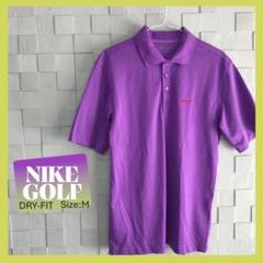 ナイキ ゴルフ DRY-FIT ポロシャツ M 紫 パープル　NIKE