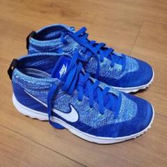 NIKE　ナイキ　フライニット　ブルー　ゴルフシューズ　26.5㎝　スパイクレス