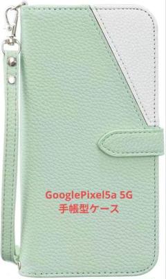 Google pixel 5a 5G◆6.34インチケース 手帳型ストラップ付き