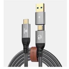 新品✨️急速‼️USB-C 40Gbps 2in1 データ ケーブル 0.5m
