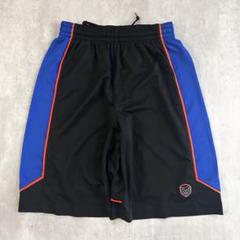 美品00s OLD NIKE Lサイズ 特大スウッシュ刺繍ロゴ バギーショーツ黒 USA規格00s極太 OLD NIKE 特大スウッシュ刺繍ロゴ バスパン