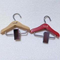 DULTON ダルトン ハンガー型クリップ レッド&木製 2個セット
