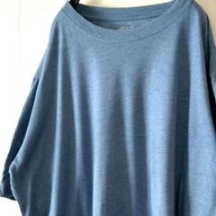 bcg プレーン 無地 Tシャツ XL くすみブルー 青 古着