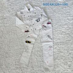 【未使用】ポロラルフローレン ホワイトデニムセットアップ6X(125〜130)