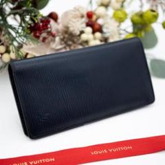 ルイヴィトン 長財布 エピ ポルトフォイユ ブラザ NM ネイビー