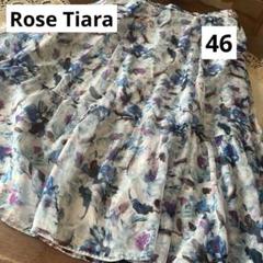 Rose Tiara スカート 「セットアップ可」フラワープリント