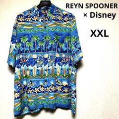 名作【Disney × REYN SPOONER】アロハシャツ XXL