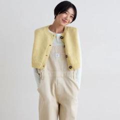 searoomlynn NPL HM ハートミトン　手袋ホワイト 新作）あたたかい・手編み ウール手袋・ミトン＊ホワイトwith
