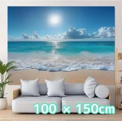 タペストリー 背景布 装飾 おうちフォト ビーチ 海 夏 100×150cm
