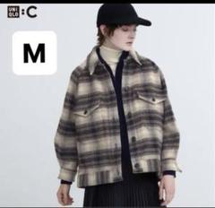 UNIQLO C オーバーサイズジャケット/ストライプ　セットアップ　Lサイズ 新品未使用 UNIQLO:C ユニクロC オーバーサイズジャケット