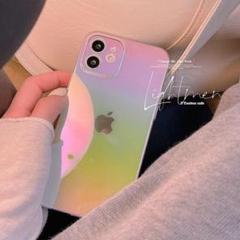 PCクリアケースiphone12proオーロラケース
