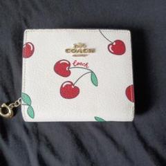 COACH チェリー柄 二つ折り財布 COACH コーチ レディース チェリー柄 財布 二つ折り財布