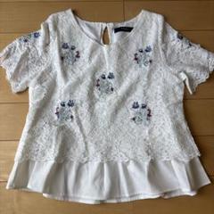 花柄 スカラップ刺繍 シャツブラウス 昭和レトロ ヴィンテージ 白 アンティーク 2025年最新】花柄刺繍 レトロ ブラウスの人気アイテム - メルカリ