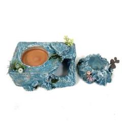 ともえ屋 ウェットシェルター 水入れ 最終値下げ】ともえ屋爬虫類シェルター水入れセット