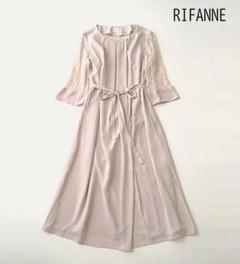 東京ソワール RIFANNE レース袖 ロング ドレス ワンピース 11