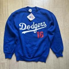USA製 野茂英雄 ドジャース スウェット XL 希少色 レッド 赤 トレーナー 90s USA製 ドジャース 野茂英雄 MLB 野球 スウェット あいみょん