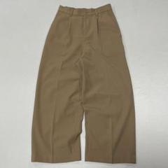 00s~ レーヨン 1タック センタープレス スラックス スムース生地 ワイド