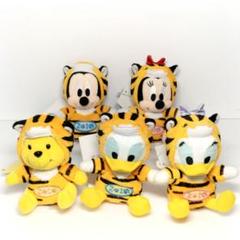 ディズニー 干支 ぬいぐるみ バッジ 2010年 寅 5種 ミッキー ミニー 他 ディズニー 干支 ぬいぐるみ バッジ 2010年 寅 5種 ミッキー