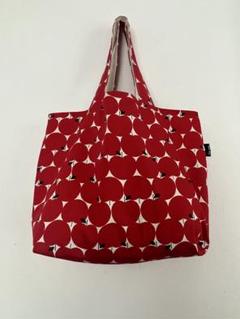 トートバッグ✴︎みっちりリンゴ　肩がけ　ハンドメイド