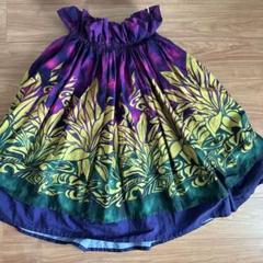 フラダンス用 花柄 パウスカート 82cm