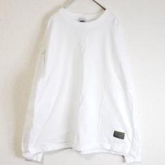【美品】ADDICT アディクト ホワイト シンプル長袖トレーナー Sサイズ