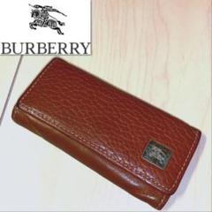 vintage Burberry バーバリー 4連 キーケース キーホルダー 茶