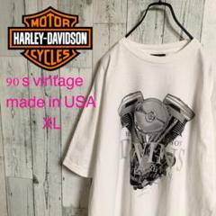 超希少 90's ハーレーダビッドソン USA製 ツインエンジン Tシャツ 美品