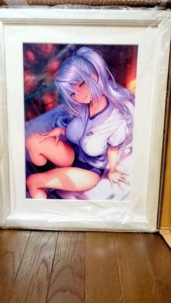 【ピロ水】 はにかみ彼女 天竺綴 複製原画
