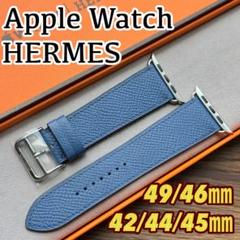 2714 ほぼ未使用 Apple Watch エルメス ブルー エプソン レザー