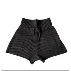 DIANTE ニットショートパンツ　ブラック ニットショートパンツ - ニアリーブラック - レディース | H&M JP