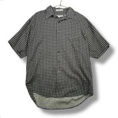 90s PERRY ELLIS ペリーエリス 柄シャツ 半袖シャツ L