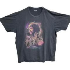 オールドネイビー　ジミヘンドリックス　メンズ半袖Tシャツ　黒　L【4775】