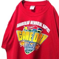 アンビルチェンバレンメモリアルバプテストゲームデイ Tシャツレッド赤XL古着