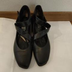 23.5　FIZZ REEN　フィズリーン　チェック　黒　シルバー　バックル お歳暮 人気 23.5FIZZ REENフィズリーンチェック黒シルバー