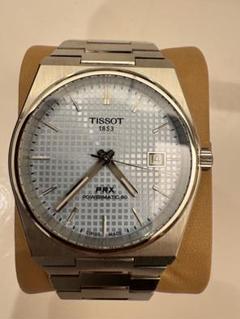 TISSOT PRX 自動巻き時計 アイスブルー文字盤 40mmのサムネイル
