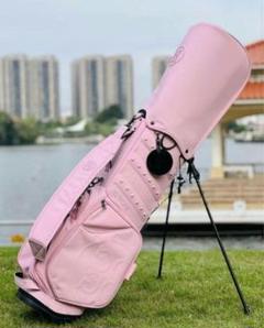 ジーフォア G/FORE ゴルフ キャディバッグ 男女兼用 ピンク 新品未使用 ジーフォア ゴルフ G/FORE カートバック ラウンドバック ピンクz